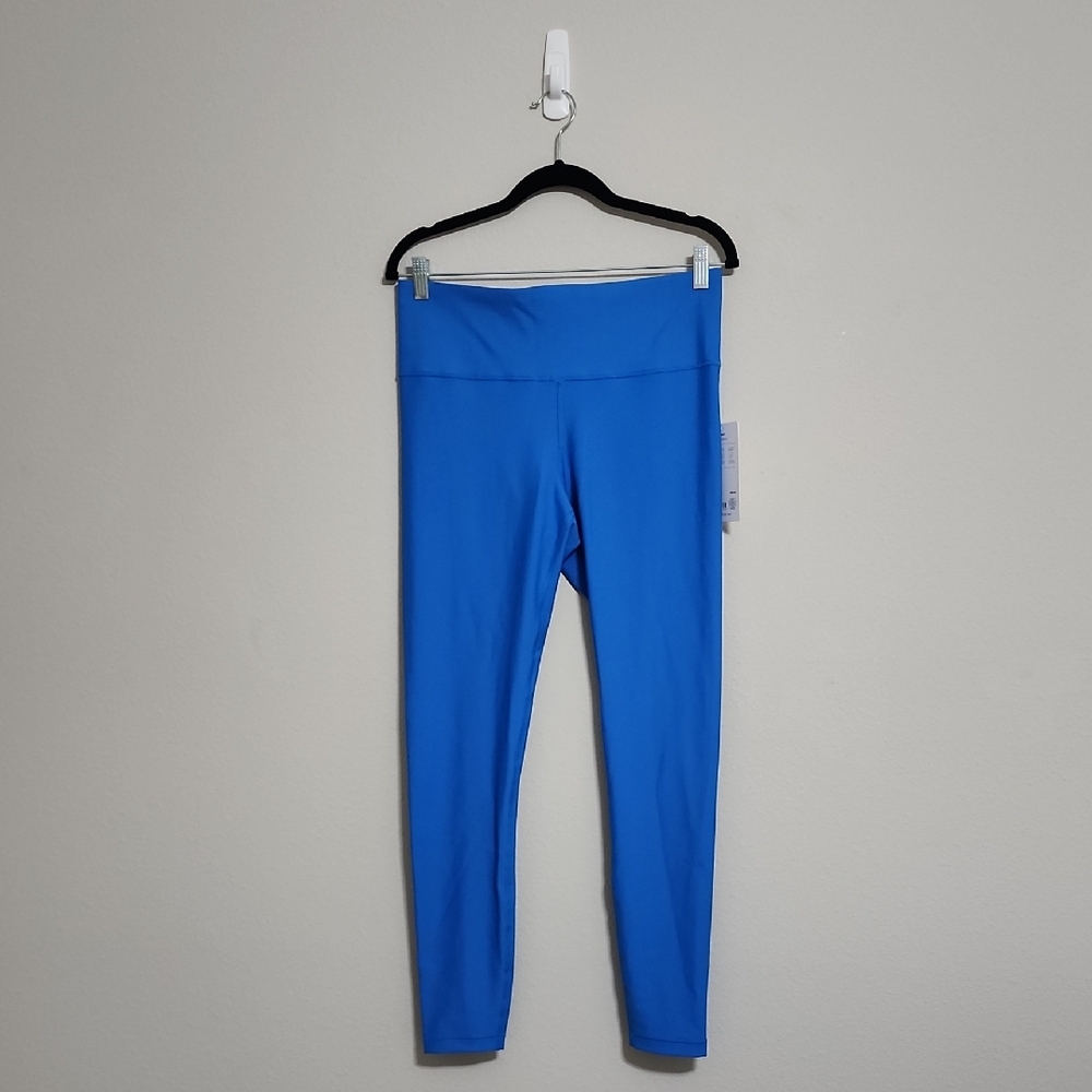 Athleta Blue Interval High Rise Legging Tight NWT Size L Large